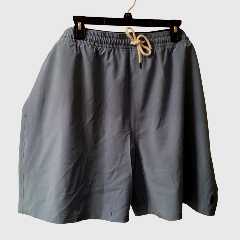 Polo Ralph Lauren Mens Swim Trunks 4XB Blue Stretch Recycled Harbor Island Blue